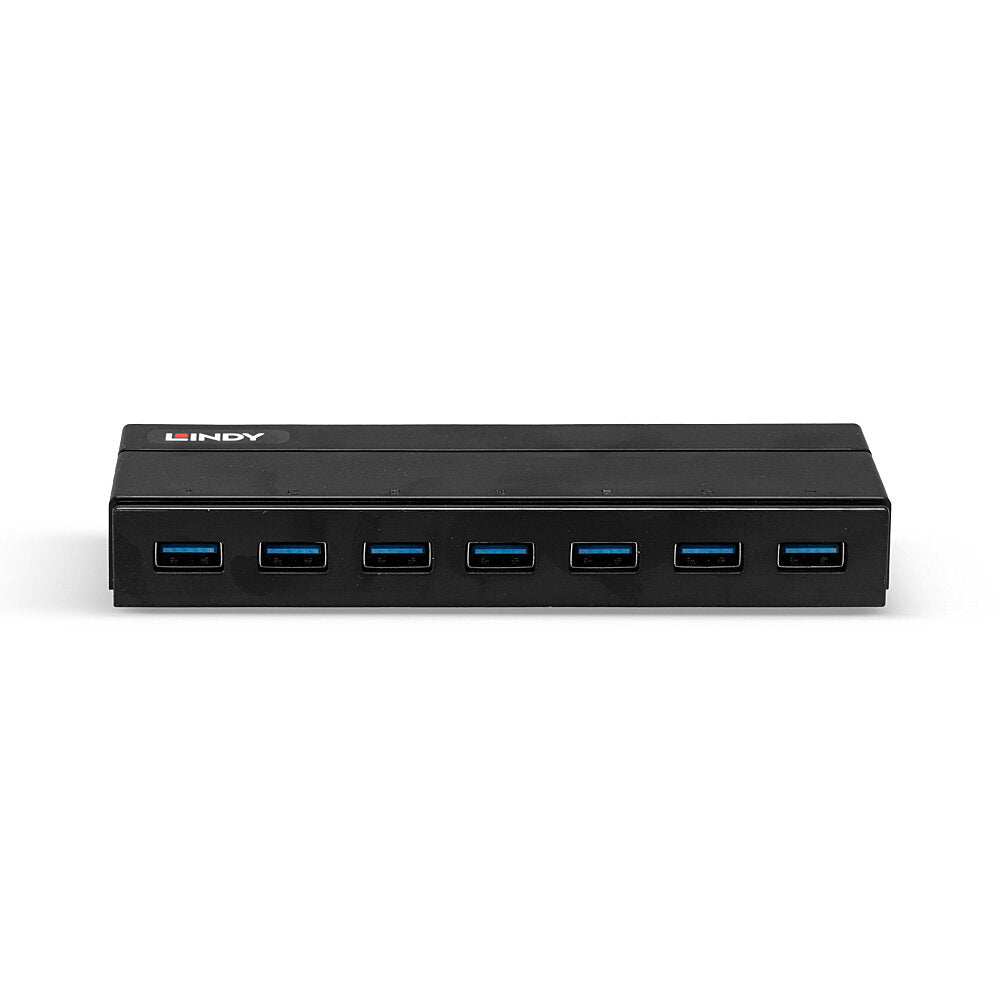 Lindy - 43228 hub de interfaz USB 3.2 Gen 1 (3.1 Gen 1) Type-A 5000 Mbit/s Negro