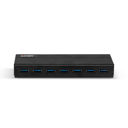 Lindy - 43228 hub de interfaz USB 3.2 Gen 1 (3.1 Gen 1) Type-A 5000 Mbit/s Negro