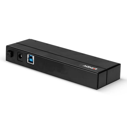 Lindy - 43228 hub de interfaz USB 3.2 Gen 1 (3.1 Gen 1) Type-A 5000 Mbit/s Negro