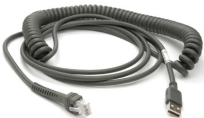 Zebra - CBA-U09-C15ZAR cable USB 4 57 m USB A Gris