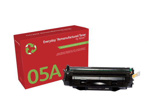 Everyday Tóner ™ Mono remanufacturado de Xerox es compatible con HP 05A (CE505A), Capacidad estándar