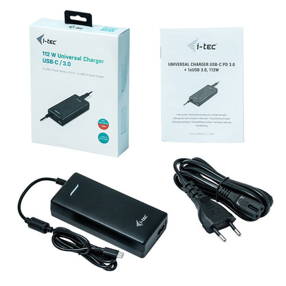 i-tec - CHARGER-C112W cargador de dispositivo móvil Negro Interior