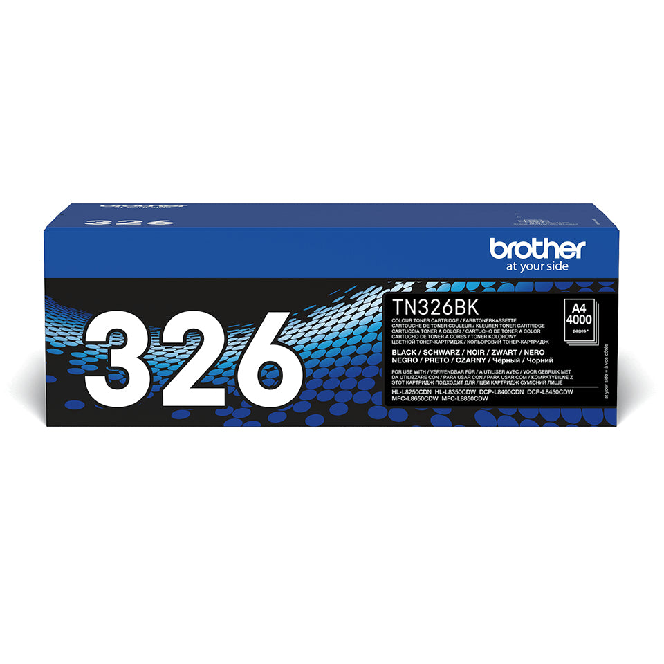 Brother TN-326BK cartucho de tóner 1 pieza(s) Original Negro