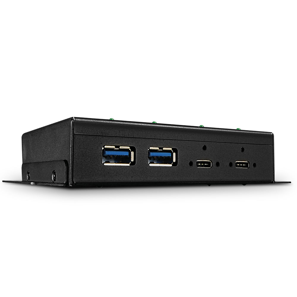 Lindy - 43094 hub de interfaz USB 3.2 Gen 2 (3.1 Gen 2) Type-C 10000 Mbit/s Negro