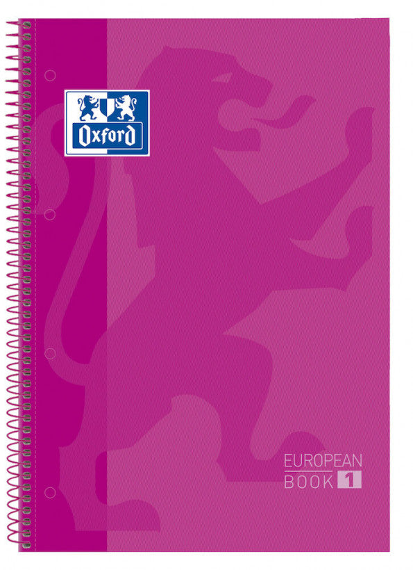 Oxford - 100430270 cuaderno y block Fucsia A4 100430270 Pack 5 Unidades