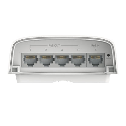 TP-Link - Omada SG2005P-PD switch Gestionado L2/L2+ 10G Ethernet (100/1000/10000) Energía sobre Ethernet (PoE) Escritorio Blanco