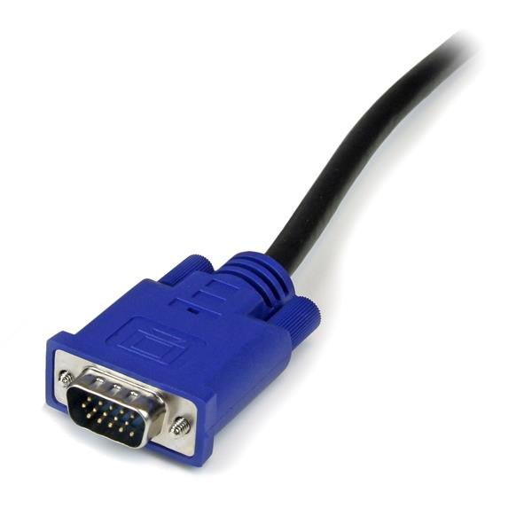 StarTech.com - Cable KVM de 3m Ultra Delgado Todo en Uno VGA USB HD15 - 10ft Pies 2 en 1