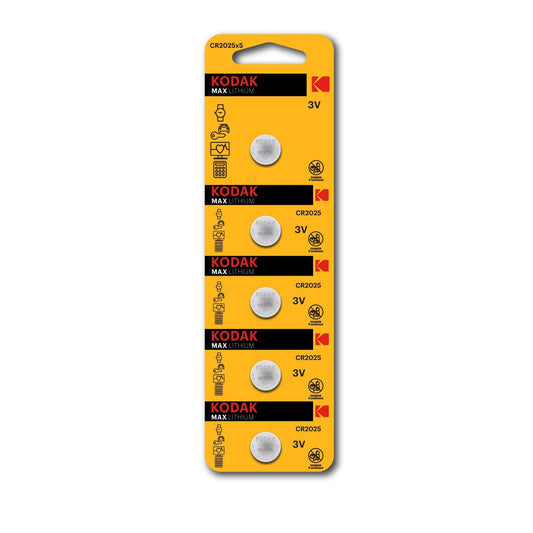 Kodak - CR2025 Batería de un solo uso Lithium-Manganese Dioxide (LiMnO2)