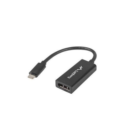 Lanberg - AD-UC-DP-01 adaptador de cable de vídeo 0 15 m USB Tipo C DisplayPort Negro