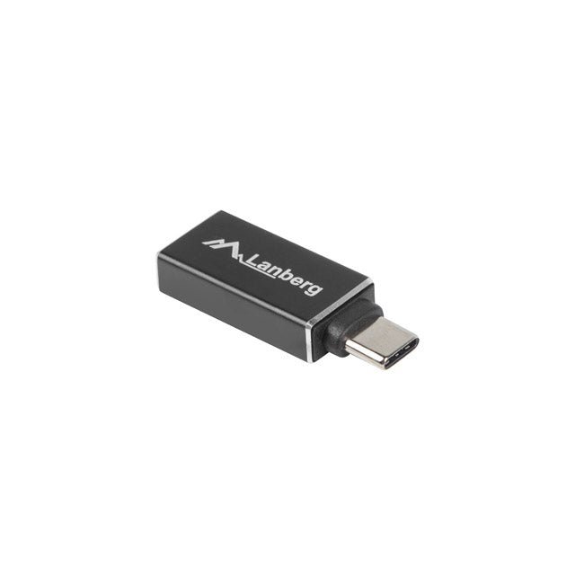 Lanberg - AD-UC-UA-02 cambiador de género para cable USB 3.0 Type C USB 3.0 Type A Negro