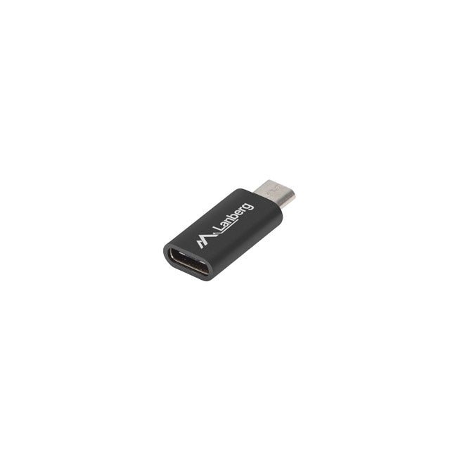 Lanberg - AD-UC-UM-01 cable gender changer Micro-USB 2.0 Type B USB 2.0 Type C Negro