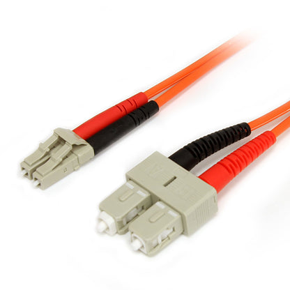 StarTech.com - Cable Adaptador de Red de 1m Multimodo Dúplex Fibra Óptica LC-SC 62 5/125 - Patch Duplex