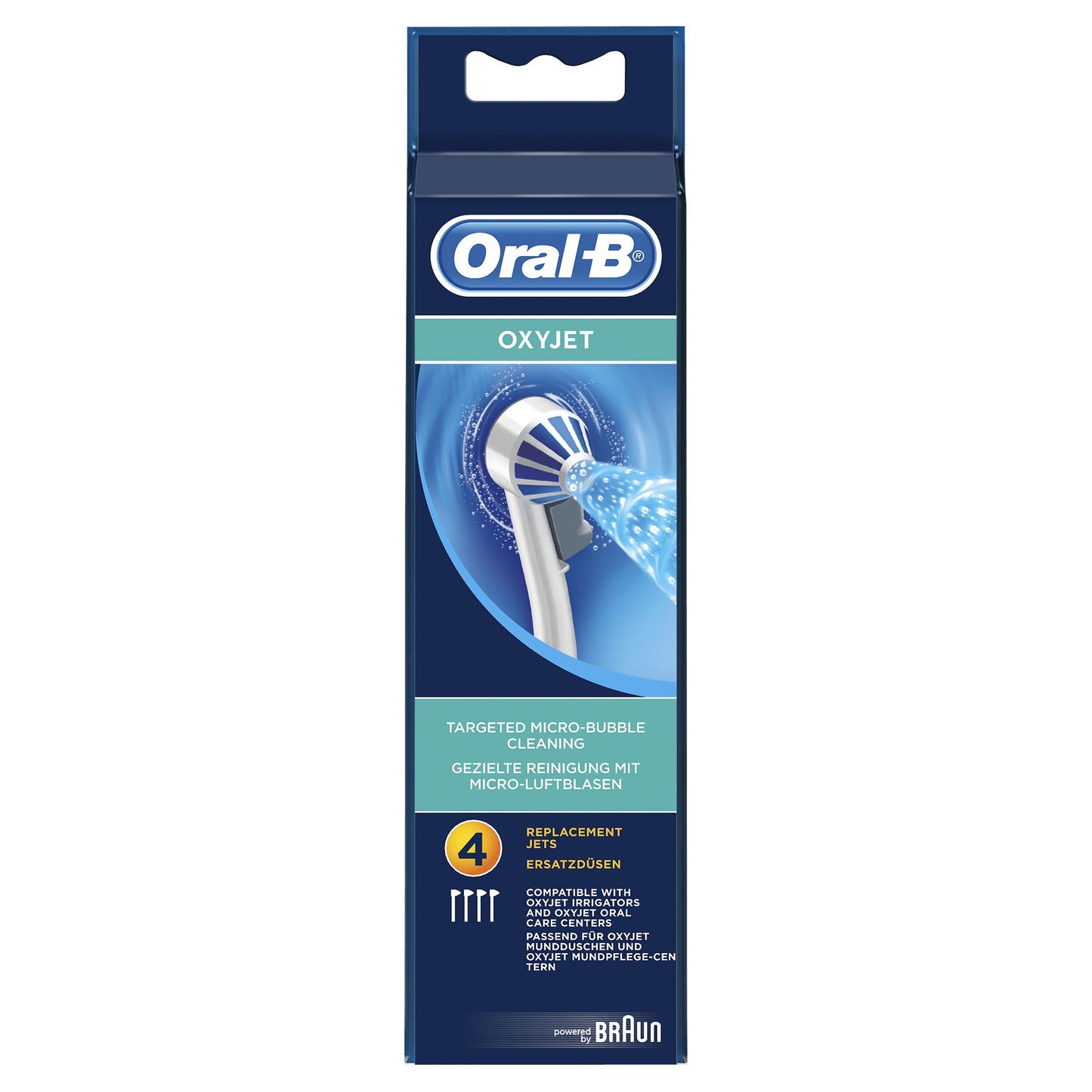 Oral-B - OxyJet 80298118 cepillo de cabello 1 pieza(s) Negro  Azul