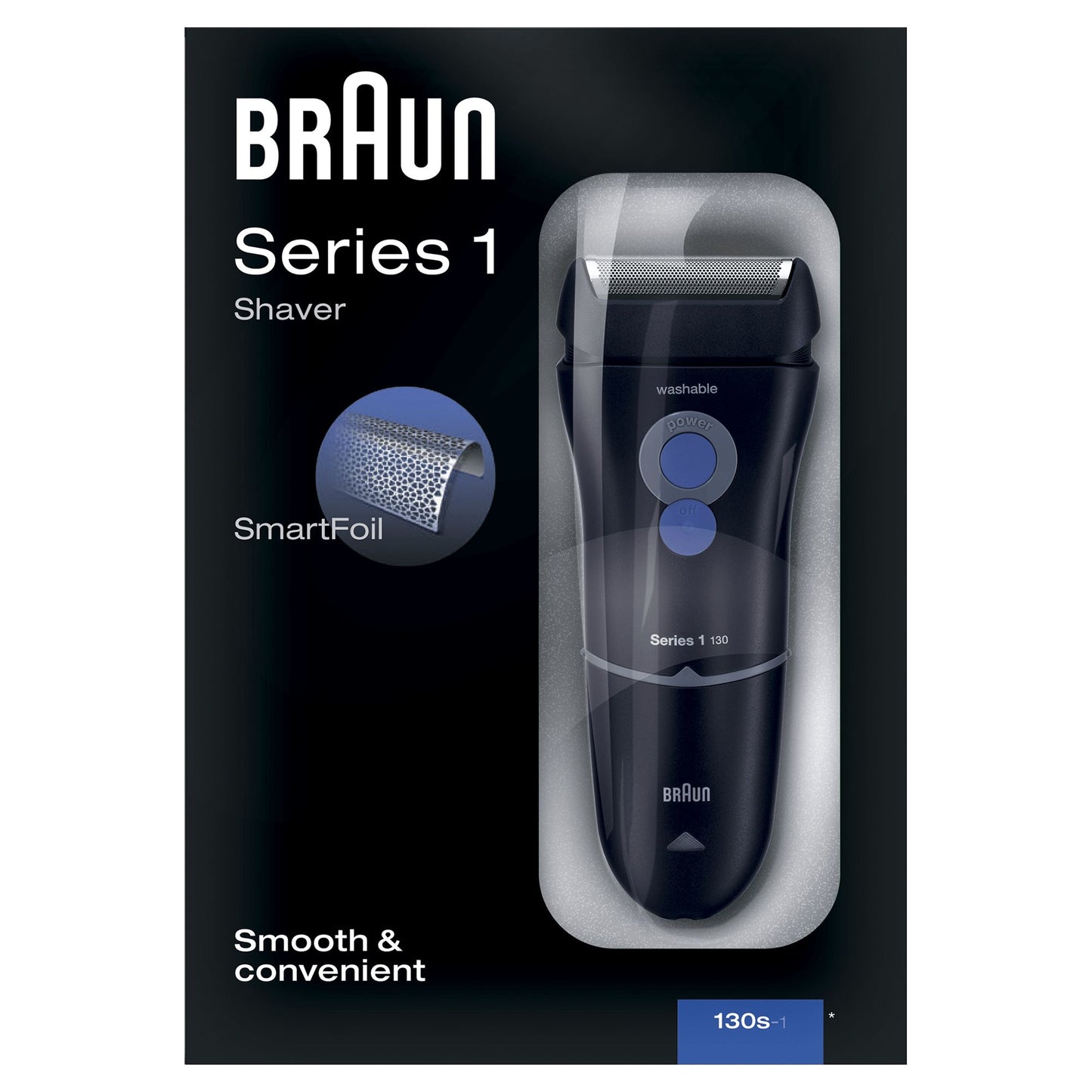 Braun - Series 1 81282037 afeitadora Máquina de afeitar de láminas Recortadora Azul  Rojo