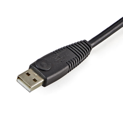 StarTech.com - Cable KVM 4 en 1 de 1 8m con DVI USB Audio y Micrófono