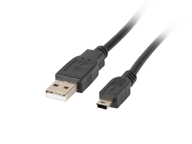 Lanberg - CA-USBK-10CC-0018-BK cable USB USB 2.0 1 8 m Mini-USB A USB A Negro