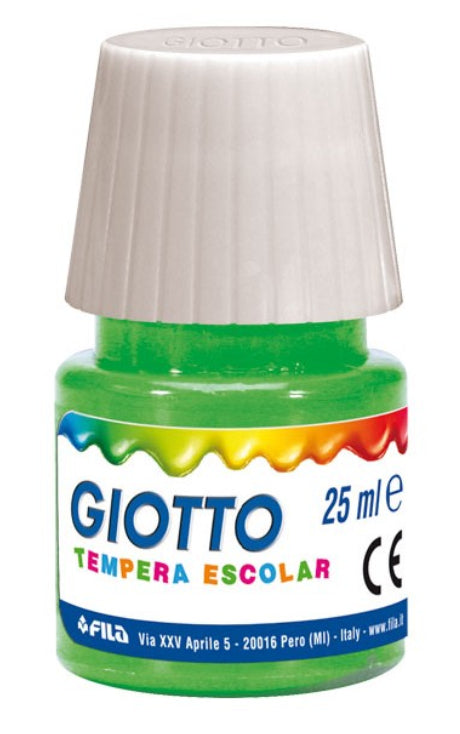 Giotto - F356912 pintura a base de agua Verde 25 ml Botella 6 pieza(s)