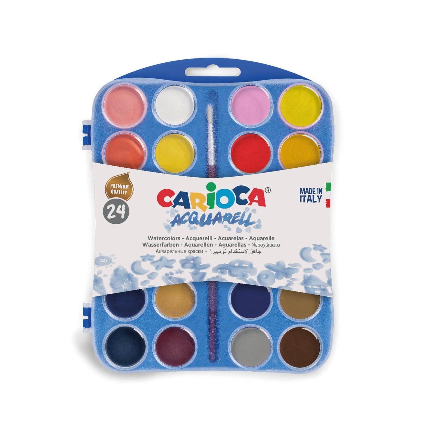 Carioca - 42401 pintura a base de agua Multi Paleta 24 pieza(s)