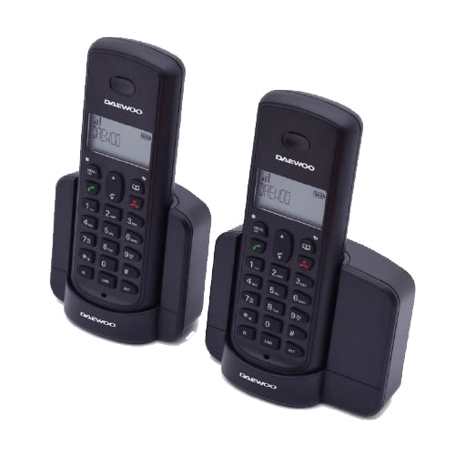 Daewoo - DTD-1350 DUO Teléfono DECT Identificador de llamadas Negro