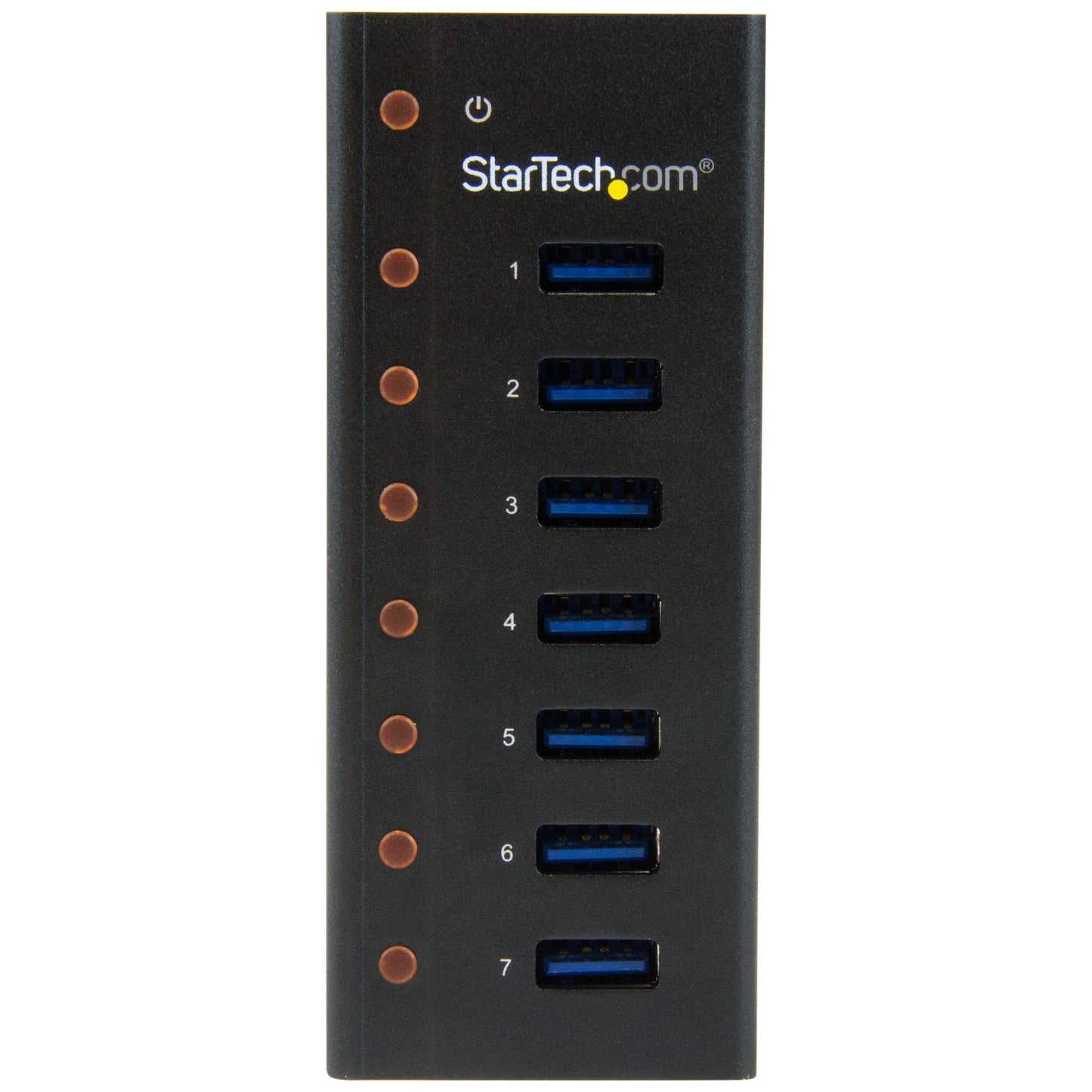 StarTech.com - Concentrador USB 3.0 de 7 Puertos con Caja de Metal - 5Gbps - Hub de Sobremesa o Montaje en Pared