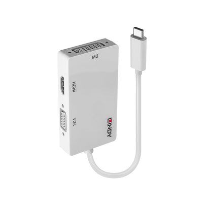 Lindy 43273 Adaptador gráfico USB 3840 x 2160 Pixeles Blanco