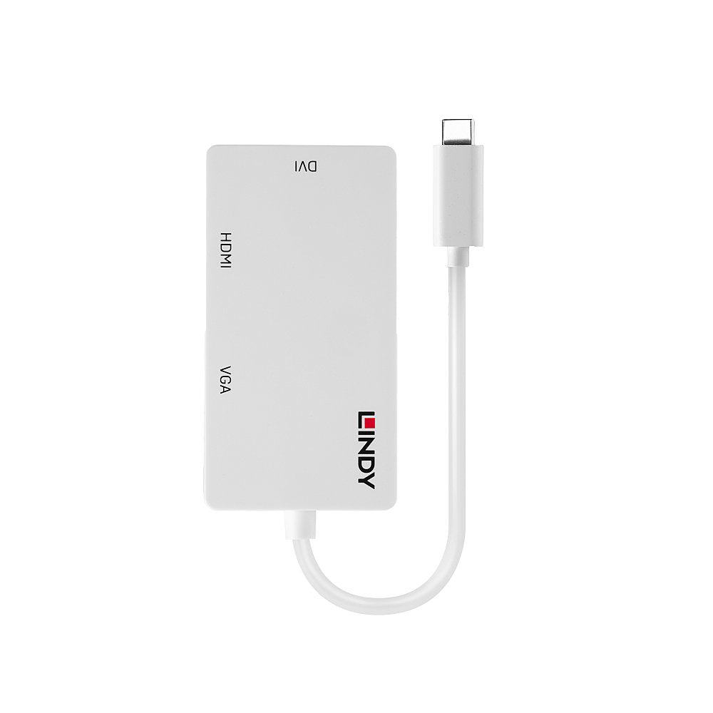 Lindy 43273 Adaptador gráfico USB 3840 x 2160 Pixeles Blanco