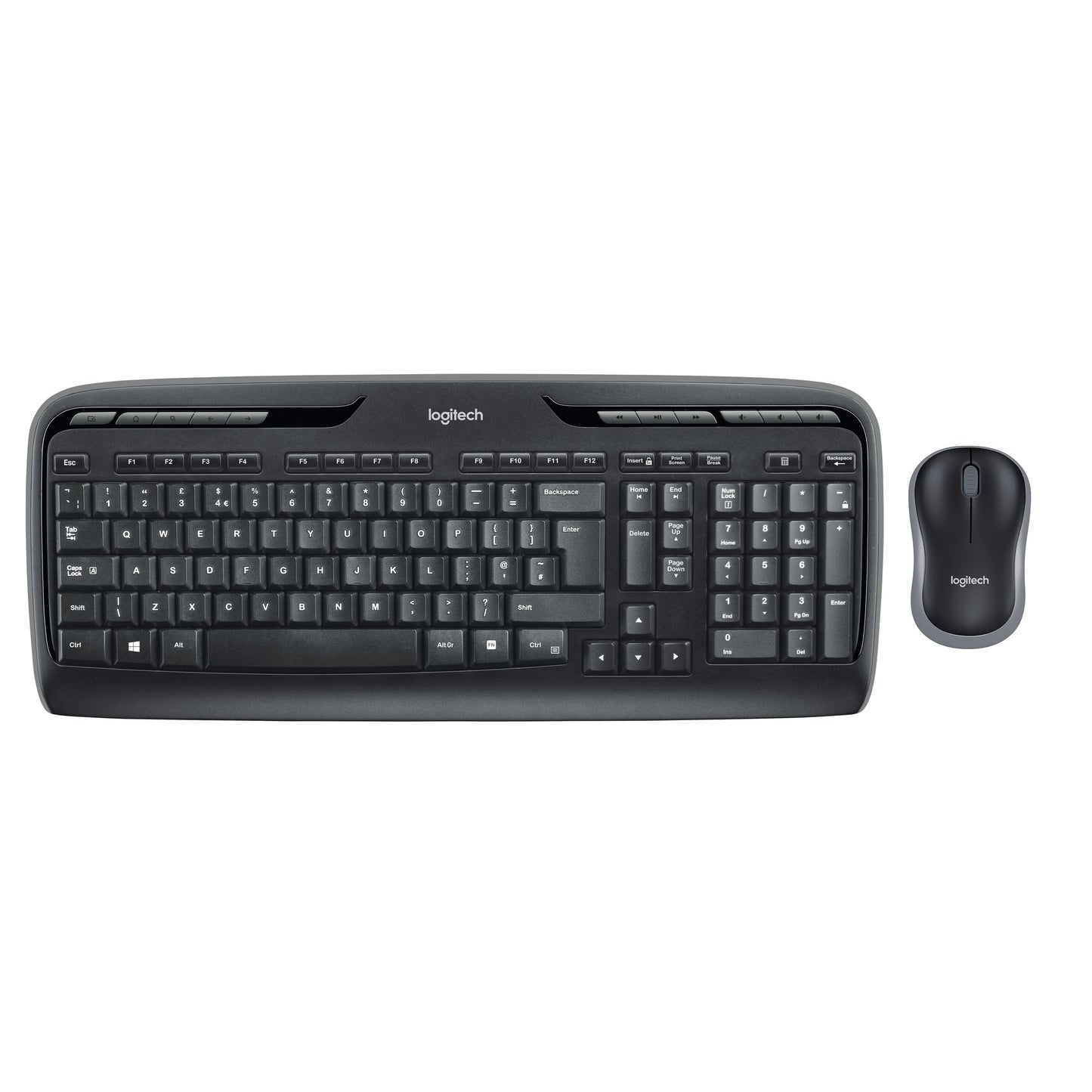 Logitech - MK330 teclado RF inalámbrico QWERTY Español Negro  Gris