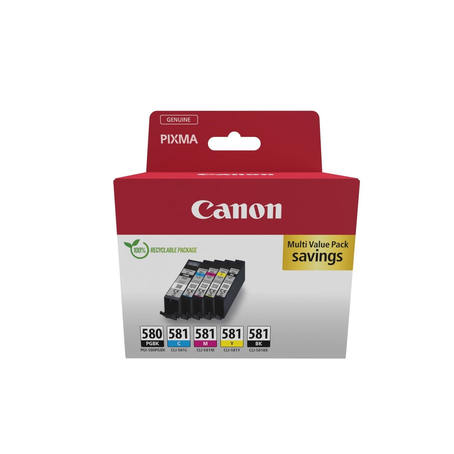 Canon - 2078C007 cartucho de tinta 5 pieza(s) Original Negro  Azul  Cian  Magenta  Amarillo