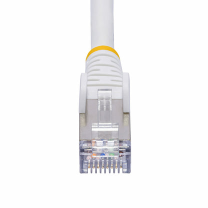 StarTech.com - Cable de Red Ethernet CAT8 Blanco de 2m - Snagless - sin Pestillo - 25G/40G - 2000MHz - PoE++ 100W - 26AWG - S/FTP - Alivios de Tensión - Alambre de Cobre Puro - LSZH - Probado con Fluke