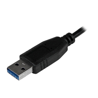 StarTech.com - Adaptador Concentrador Hub Ladrón USB 3.0 (5Gbps) Super Speed para Portátil de 4 Puertos Salidas - Negro