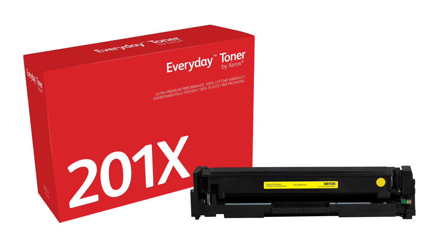 Everyday El tóner ™ Amarillo de Xerox es compatible con HP 201X (CF402X), High capacity