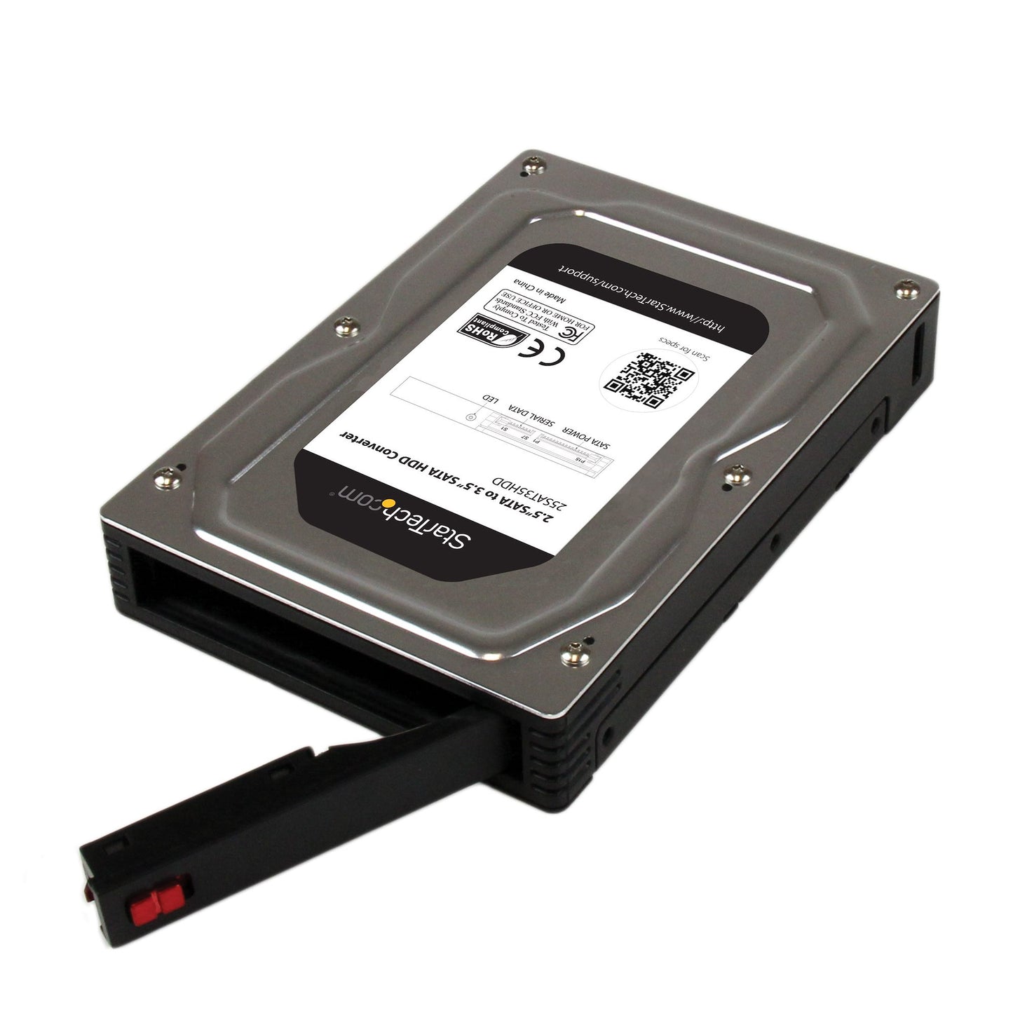 StarTech.com - Adaptador Caja para Discos Duros o SSD de 2 5" a 3 5" SATA - Convertidor para Disco Duro Externo para Unidades de hasta 12 5mm de Altura