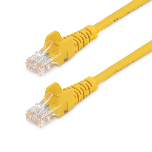 StarTech.com - Cable de 2m Amarillo de Red Fast Ethernet Cat5e RJ45 sin Enganche - Cable Patch Snagless