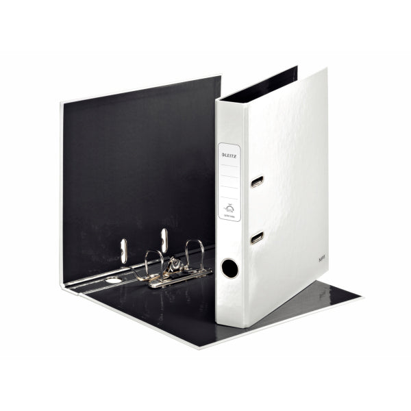 Leitz - 180° WOW Lever Arch File - pearl white carpeta de cartón A4 Blanco