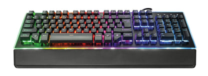 Trust GXT 860 Thura teclado Juego USB QWERTY Inglés Negro