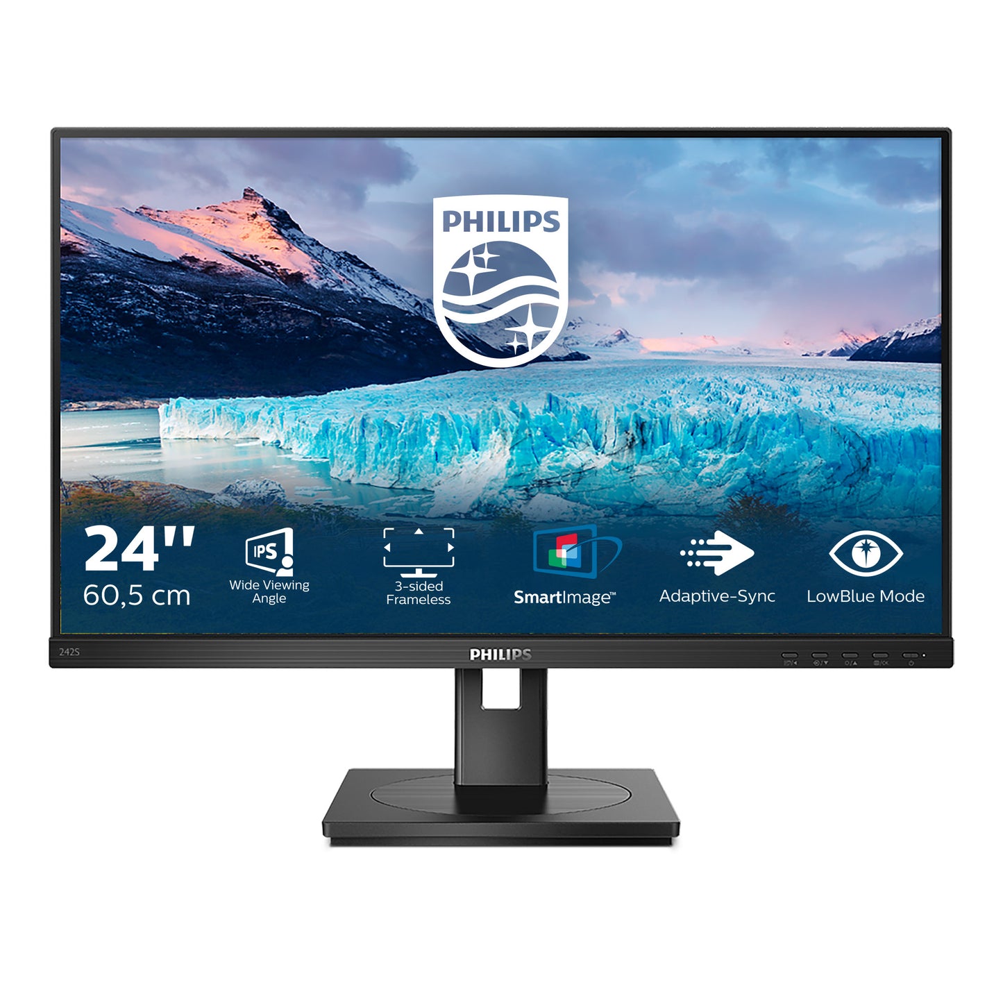 Philips - S Line 242S1AE/00 LED display 60 5 cm (23.8") 1920 x 1080 Pixeles Full HD Negro