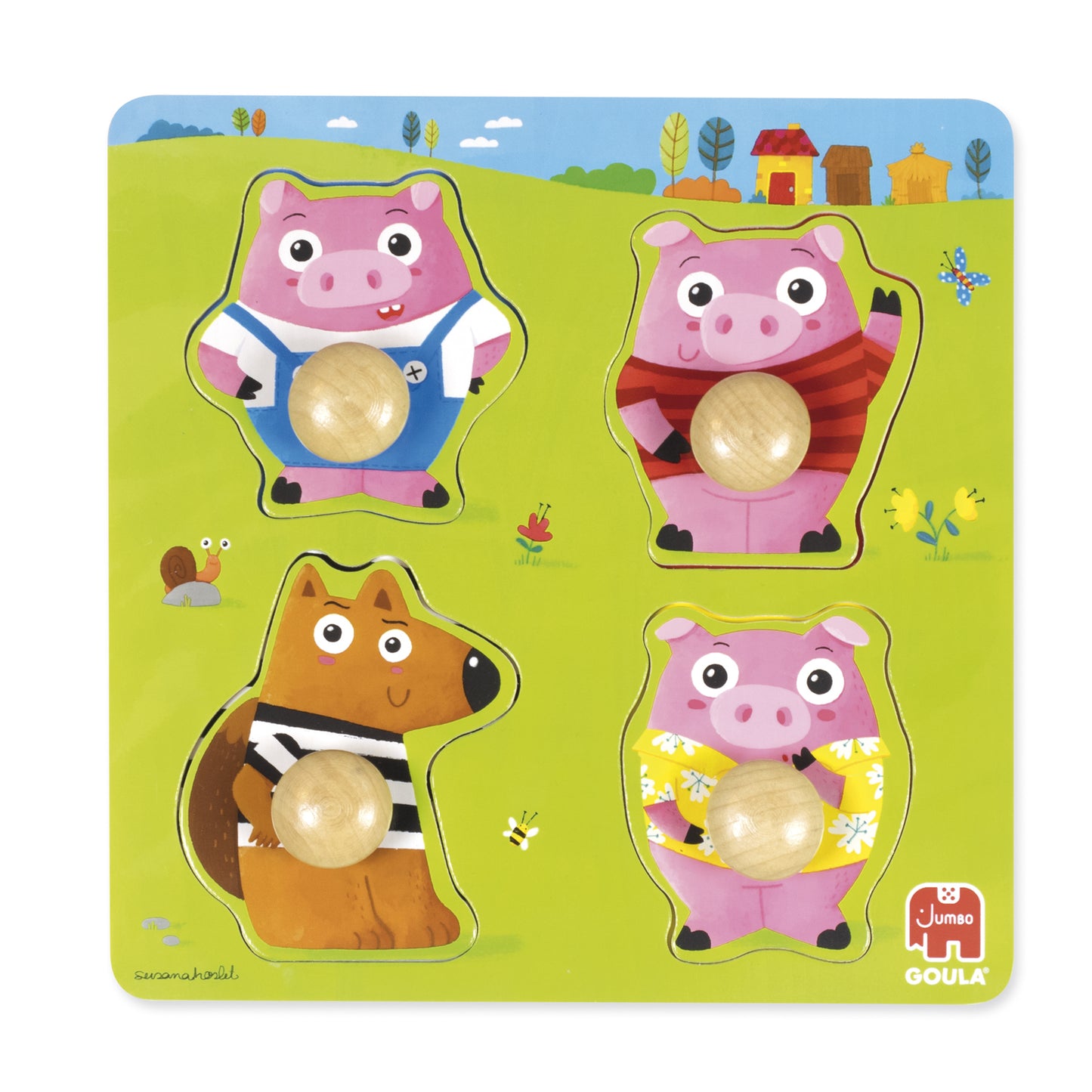 Goula - PUZZLE GOULA PIGS (1-2 AÑOS)