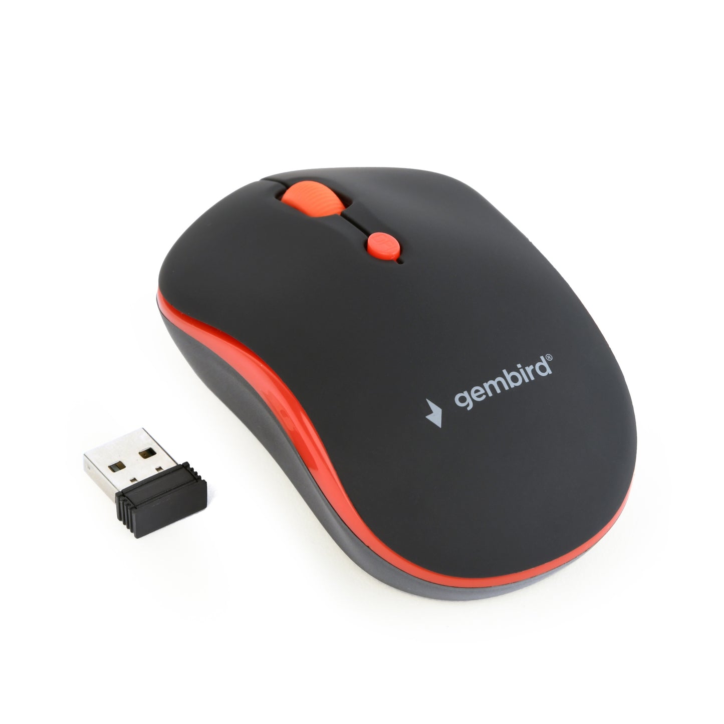 Gembird - WIRELESS OPTICAL MOUSE MUSW-4B-03-R 1600DP - Maus ratón Oficina Ambidextro RF inalámbrico Óptico 1600 DPI