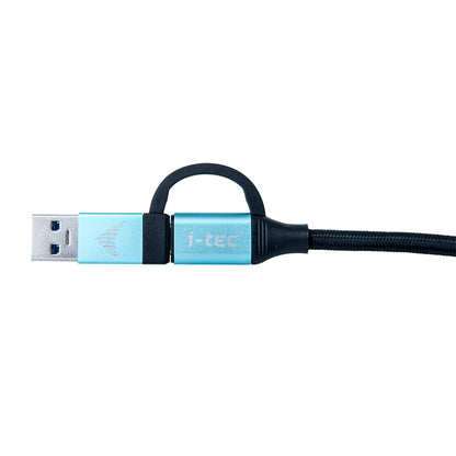 i-tec - USB-C Cable to USB-C with Integrated USB 3.0 Adapter