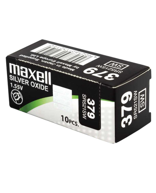 Maxell - 18293000 pila doméstica Batería de un solo uso SR521SW Óxido de plata 1 pieza