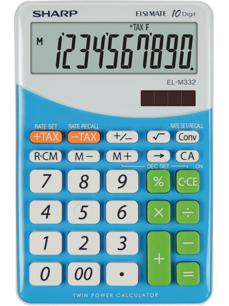 Sharp - EL M332 BBL - BLU calculadora Escritorio Calculadora financiera Azul