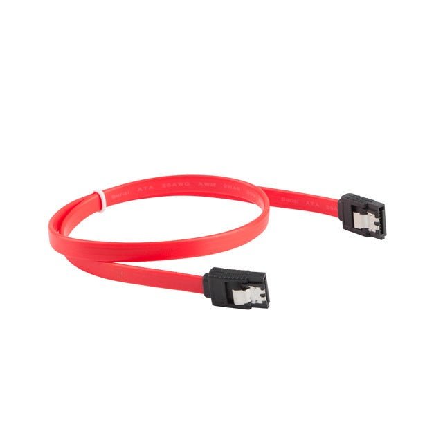 Lanberg - CA-SASA-14CU-0030-R cable de SATA 0 3 m SATA 7-pin Rojo