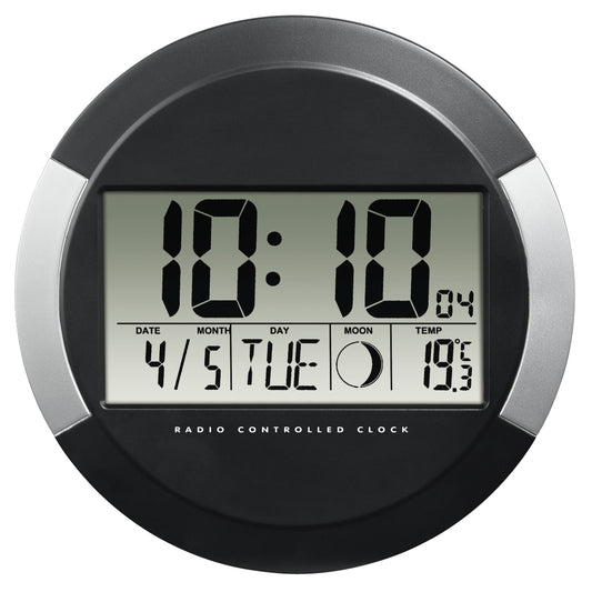 Hama - PP-245 Pared Digital clock Círculo Negro