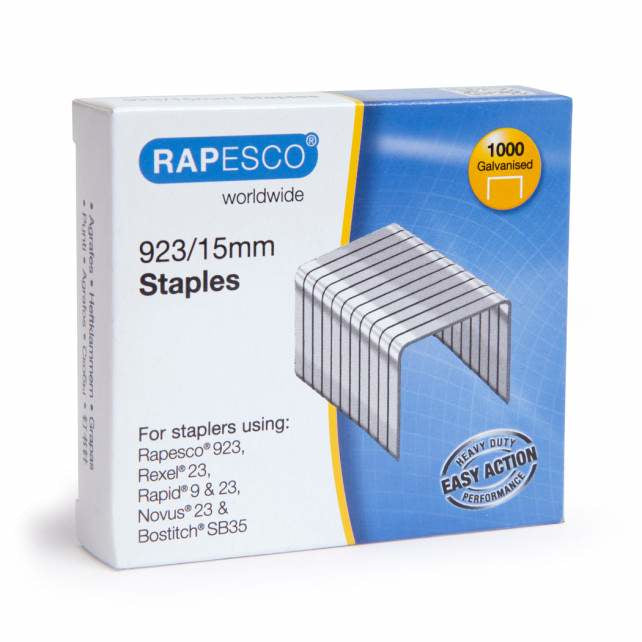 Rapesco - 1239 Paquete de grapas 1000 grapas