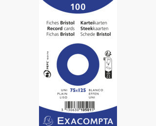 Exacompta - 10501E ficha Blanco