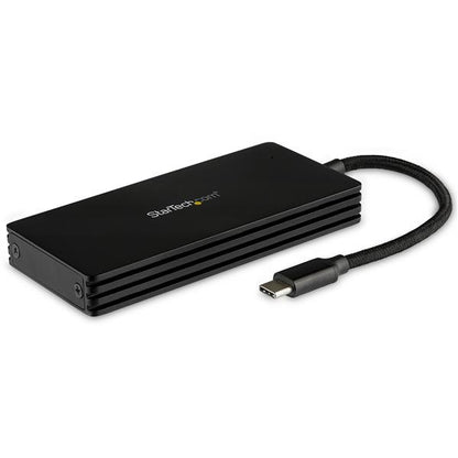 StarTech.com - Caja USB 3.1 (10Gbps) USB-C para SSD M.2 SATA - Caja Externa Portátil para Disco USB Tipo C - de Aluminio