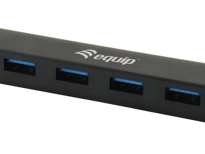 Equip - 128954 hub de interfaz USB 3.2 Gen 1 (3.1 Gen 1) Type-C 5000 Mbit/s Negro