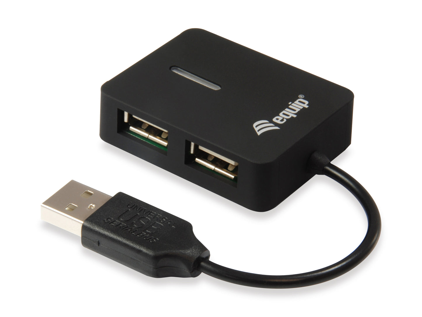 Equip - 128952 hub de interfaz USB 2.0 480 Mbit/s Negro