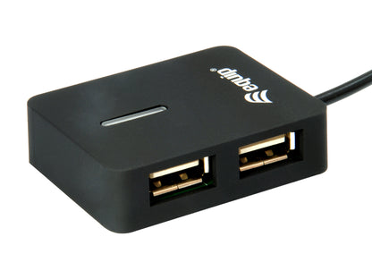 Equip - 128952 hub de interfaz USB 2.0 480 Mbit/s Negro