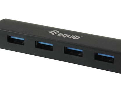 Equip - 128953 hub de interfaz USB 3.2 Gen 1 (3.1 Gen 1) Type-A 5000 Mbit/s Negro